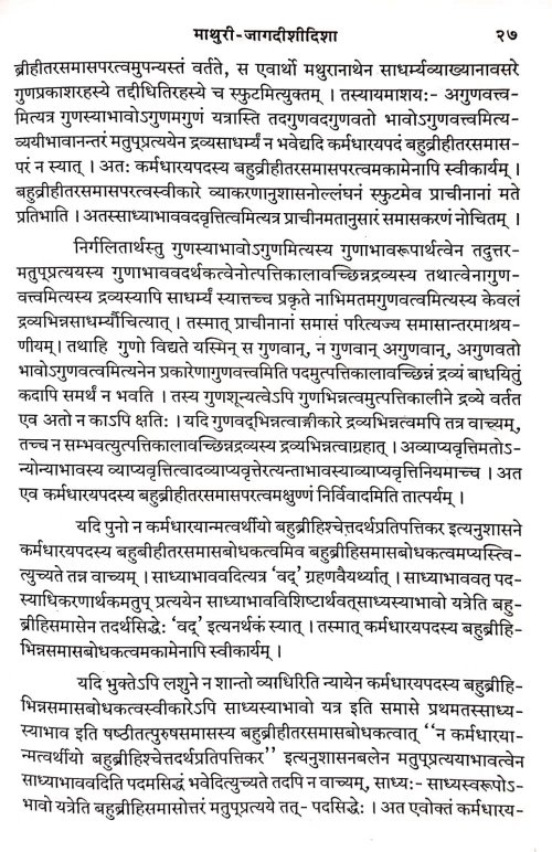 Vyaptiparishkar ( Mathuri Jagdishidisha)